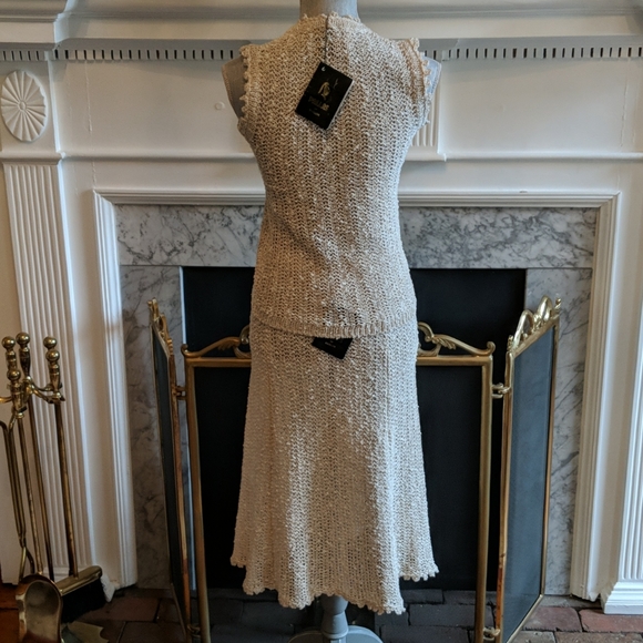 Vintage Pallas of Dublin linen skirt set - Picture 4 of 11